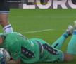 Răzvan Sava (Udinese) apără lovitura de la 11 metri executată de venezueleanul Ernesto Torregrossa, în minutul 84 al meciului cu Salernitana (3-1) din Coppa Italia / Foto: captură TV