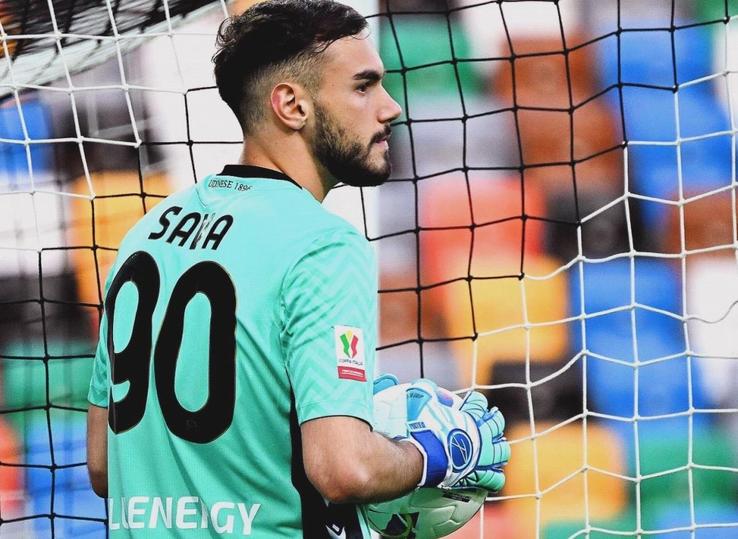 Răzvan Sava (Udinese) a debutat miercuri seară, pe Bluenergy Stadium, apărând o lovitură de pedeapsă în Coppa Italia contra Salernitanei / Foto: X Udinese Calcio