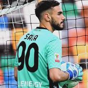 Răzvan Sava (Udinese) a debutat miercuri seară, pe Bluenergy Stadium, apărând o lovitură de pedeapsă în Coppa Italia contra Salernitanei / Foto: X Udinese Calcio