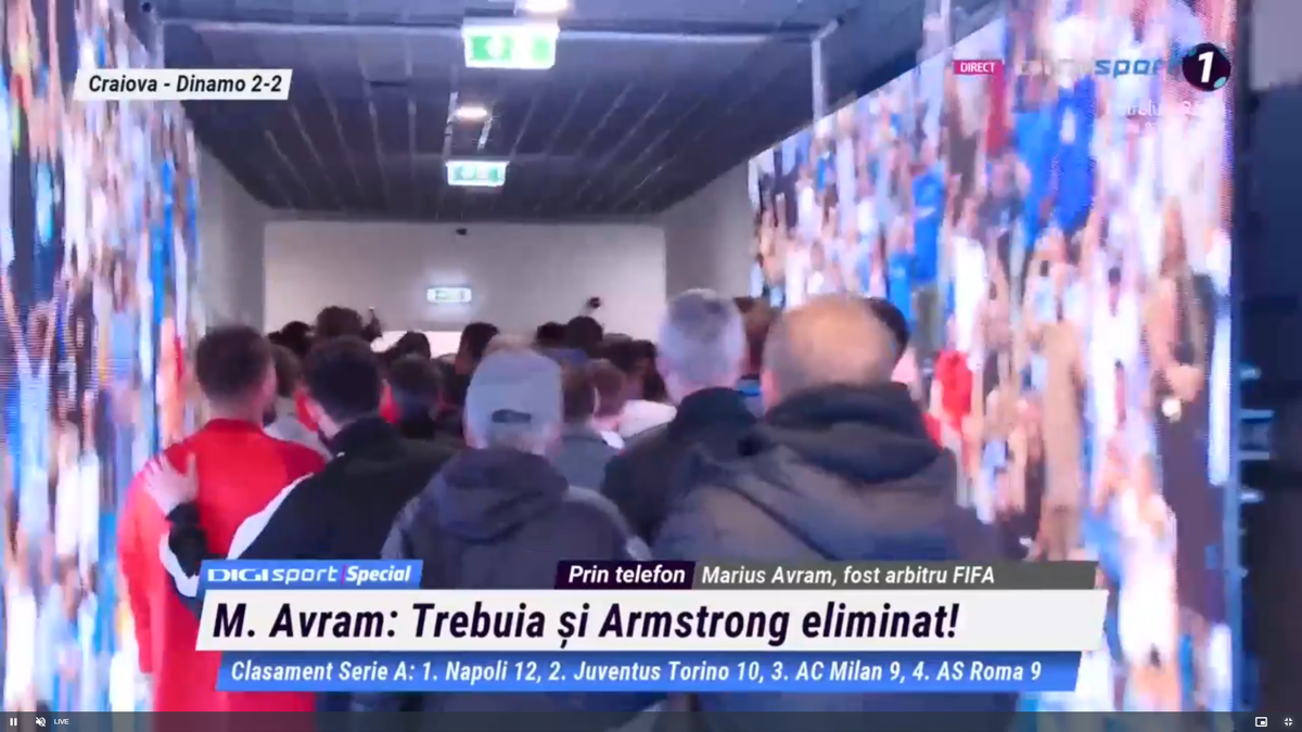 HAOS pe tunel după Universitatea Craiova - Dinamo: jucătorii au sărit la bătaie