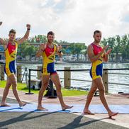 Barca 4 rame (m) Ciprian Tudosă, Andrei Mândrilă, Sergiu Bejan, Ștefan Berariu Foto: FR Canotaj/Balint Czucz
