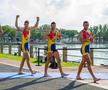 Barca 4 rame (m) Ciprian Tudosă, Andrei Mândrilă, Sergiu Bejan, Ștefan Berariu Foto: FR Canotaj/Balint Czucz