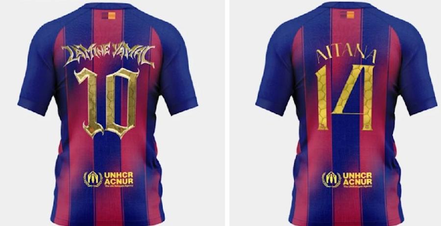 Așa arată tricourile de colecție ale lui Lamine Yamal și Aitana Bonmati / Foto: Barcelona FC Barcelona a scos o piesă de colecție cu Lamine Yamal » Cât îi costă pe fani tricoul superstarului de 18 ani