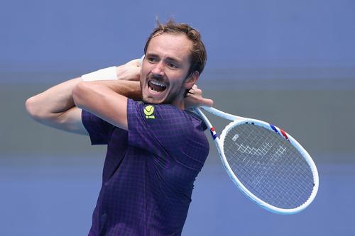 Daniil Medvedev în acțiune FOTO Guliver/GettyImages
