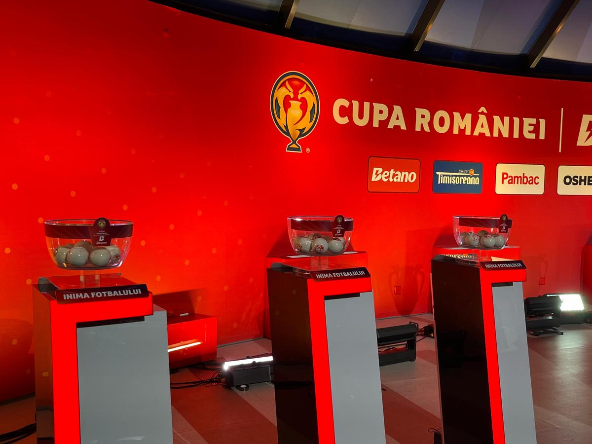 Tragerea la sorți a grupelor din Cupa României Betano / 26 septembrie 2025