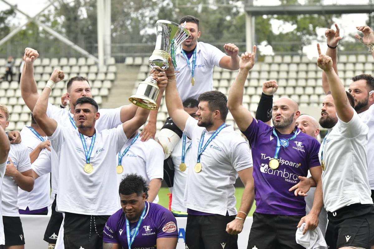 SCM Timișoara este campioana României la rugby! Bănățenii au cucerit al 8-lea titlu din istoria clubului