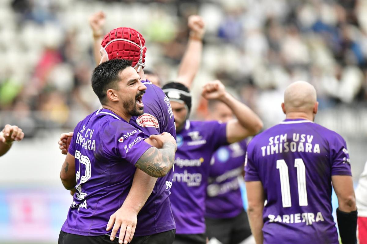 SCM Timișoara este campioana României la rugby! Bănățenii au cucerit al 8-lea titlu din istoria clubului