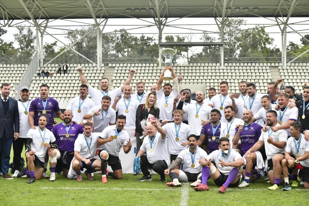 SCM Timișoara este campioana României la rugby! Bănățenii au cucerit al 8-lea titlu din istoria clubului