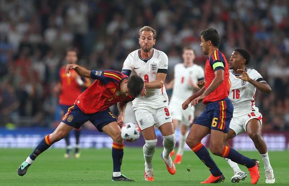 Show total în Anglia - Spania » Cinci goluri și două răsturnări de scor pe Wembley