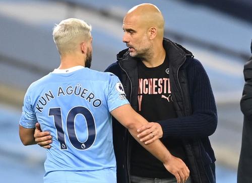 Kun Aguero și Guardiola, foto: Guliver/gettyimages