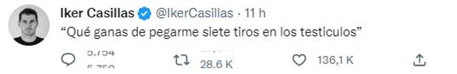 Iker Casillas șochează iar: „Ce chef am să mă împușc de 7 ori în testicule”