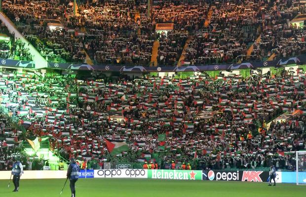Fanii lui Celtic au „recidivat” » Sprijin pentru Palestina al suporterilor scoțieni, înaintea meciului cu Atletico Madrid, din Liga Campionilor