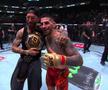 Spaniolul a sărbătorit în ring cu Sergio Ramos. Topuria e fan Real Madrid. Formația favorită n-a fost la fel de inspirată în derby-ul cu Barcelona, pierdut 0-4.