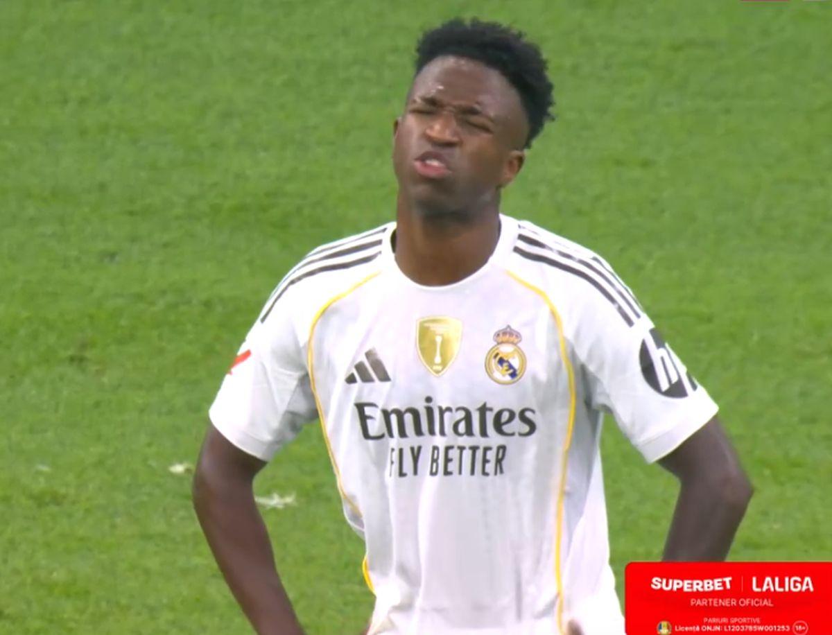 Vinicius, CRIZĂ de nervi în El Clasico: a mers la vestiare în minutul 70!