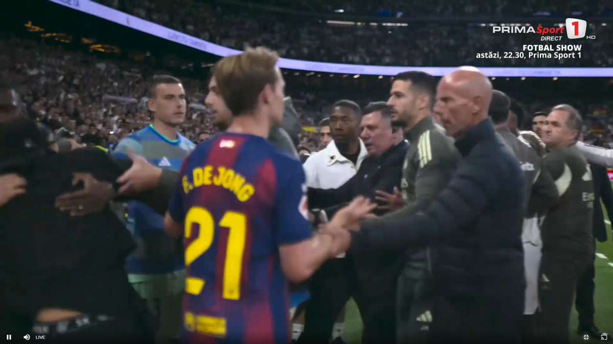 Final cu scântei în Real Madrid - Barcelona: de două ori la un pas de bătaie generală!