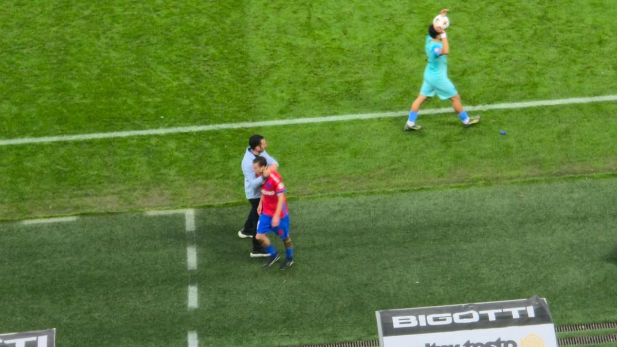 Juri Cisotti a ieșit accidentat din FCSB - UTA