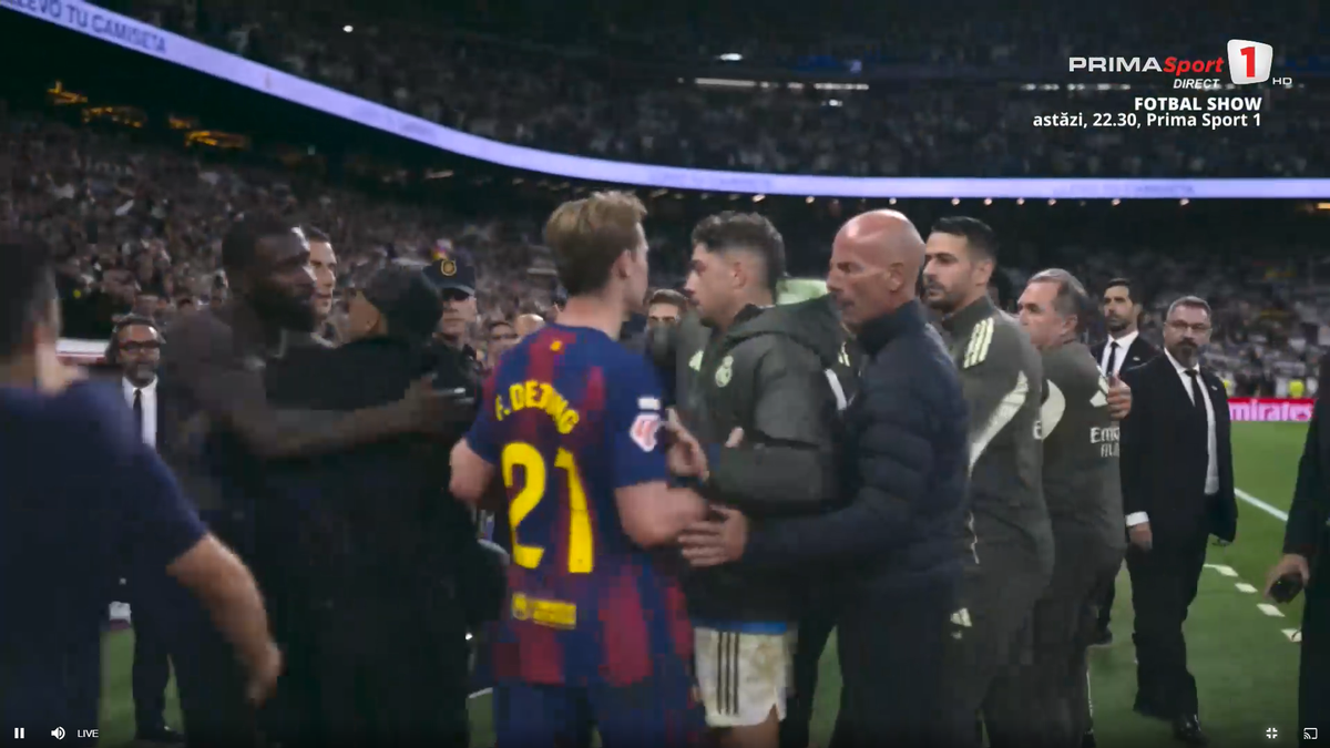 Scandal pe teren după Real Madrid - Barcelona