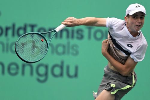 Yannick Alexandrescu în acțiune la Chengdu Foto: ITF