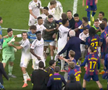 Final cu scântei în Real Madrid - Barcelona: de două ori la un pas de bătaie generală!
