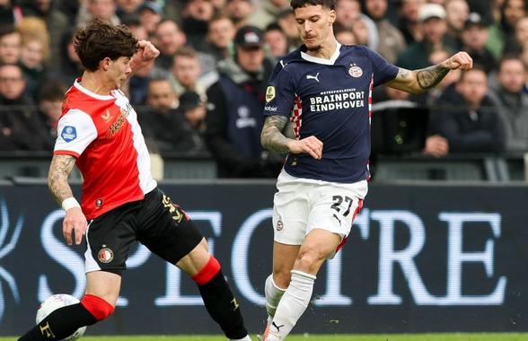 Dennis Man, victorie imensă în Feyenoord - PSV, într-un derby cu 5 goluri! Jucătorul oaspeților a reușit „tripla”