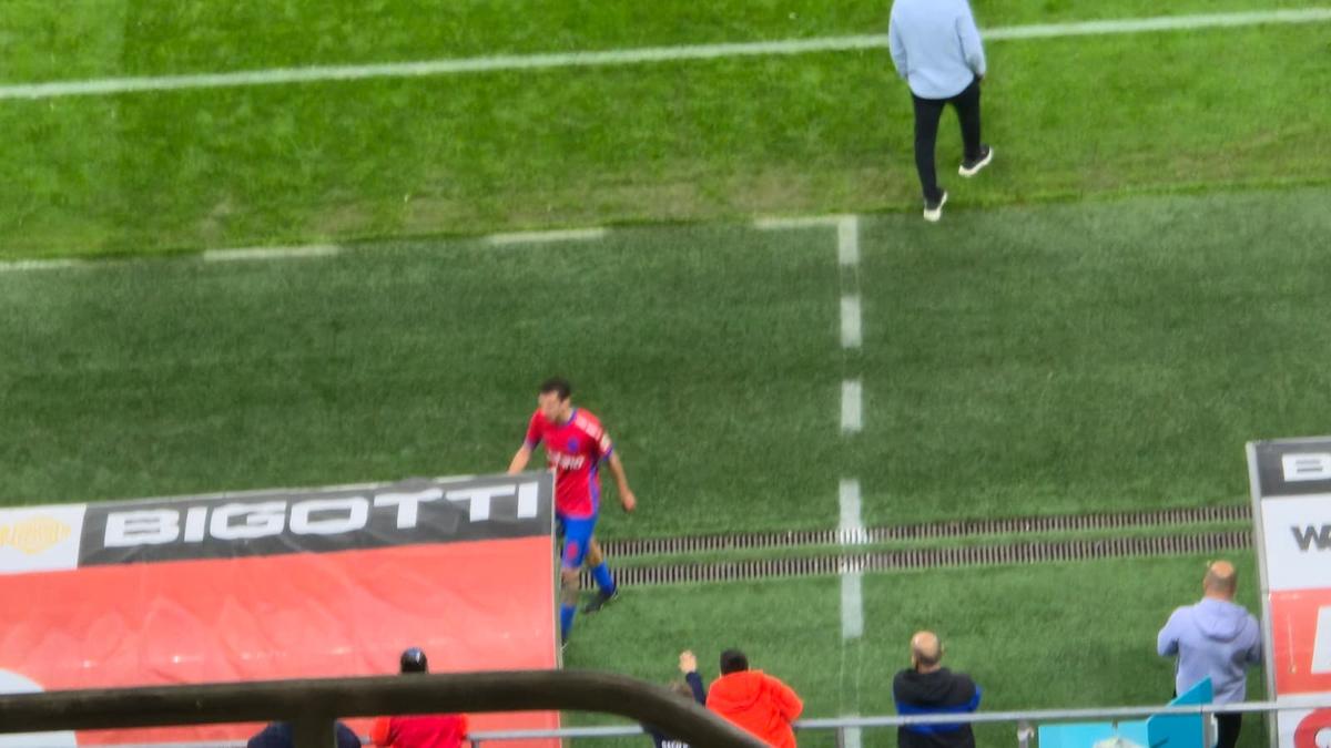 Juri Cisotti a ieșit accidentat din FCSB - UTA
