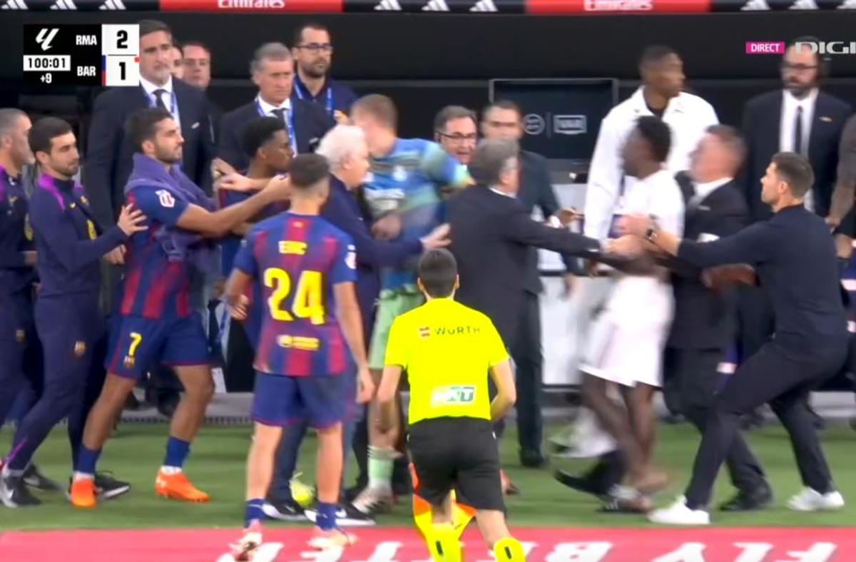 Scandal pe teren după Real Madrid - Barcelona