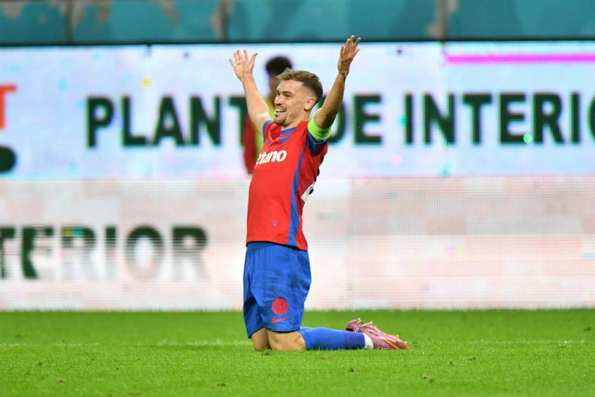Show în FCSB - UTA Arad: patru goluri, alte două reușite anulate, două penalty-uri și cartonaș roșu » Roș-albaștrii se apropie de play-off
