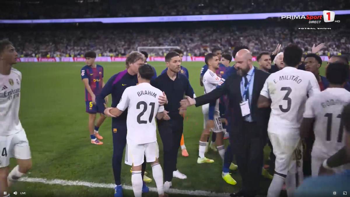 Scandal pe teren după Real Madrid - Barcelona