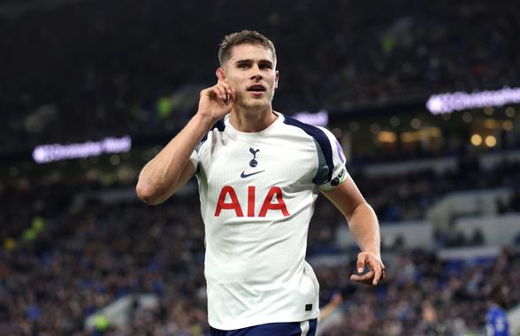 Concurentul lui Radu Drăgușin a reușit o „dublă” de senzație în victoria lui Tottenham » Pe ce loc a urcat Spurs în Premier League