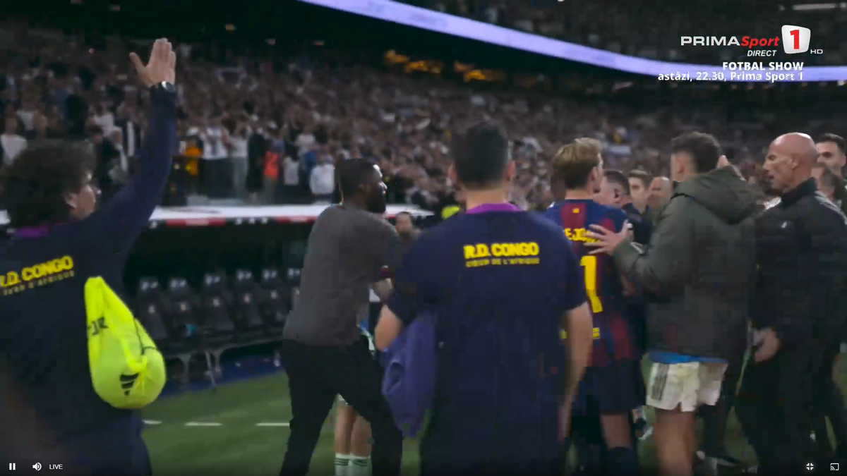 Scandal pe teren după Real Madrid - Barcelona
