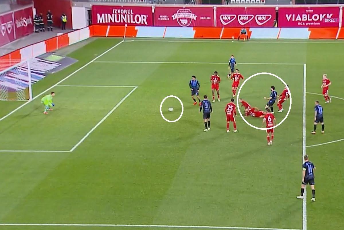 Penalty controversat în Sepsi - Universitatea Craiova » Verdictul specialistului: „Nu îmi place”