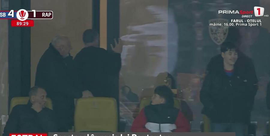 „La cine te-ai răstit, MM?” » Oficialul FCSB a explicat imaginile curioase de la meciul cu Rapid