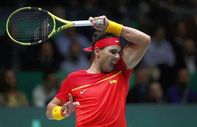 FOTO Ce forță! Un jurnalist a remarcat pe Twitter un detaliu fabulos la Rafael Nadal, în timpul Cupei Davis