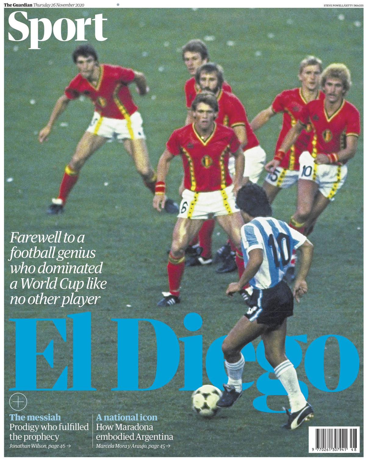 „Dumnezeu a murit” » Cum arată primele pagini ale marilor ziare din lume după decesul lui Diego Maradona