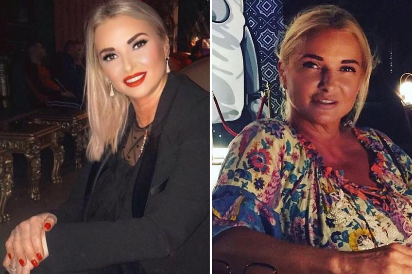 Maria Meșter s-ar fi dat de gol în poza din stânga, când purta bijuteriile furate