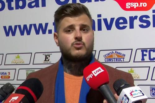 Dinamo - FCU Craiova. Adrian Mititelu Jr., patronul oltenilor, își ispăsește în sfârșit suspendarea și nu va asista la meciul din această seară.