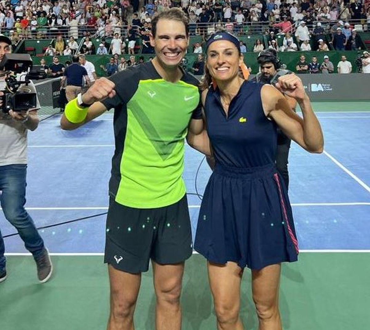 Gabriela Sabatini, într-o formă impresionantă, la 52 de ani! A „sclipit” în demonstrativul jucat cu Rafa Nadal