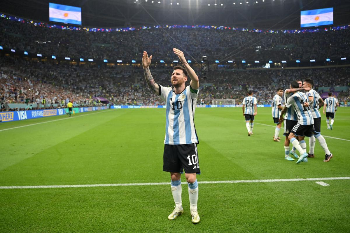 Leo Messi, descătușat după golul din Argentina - Mexic