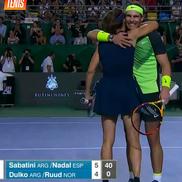 Gabriela Sabatini și Rafael Nadal / Sursă foto: Twitter