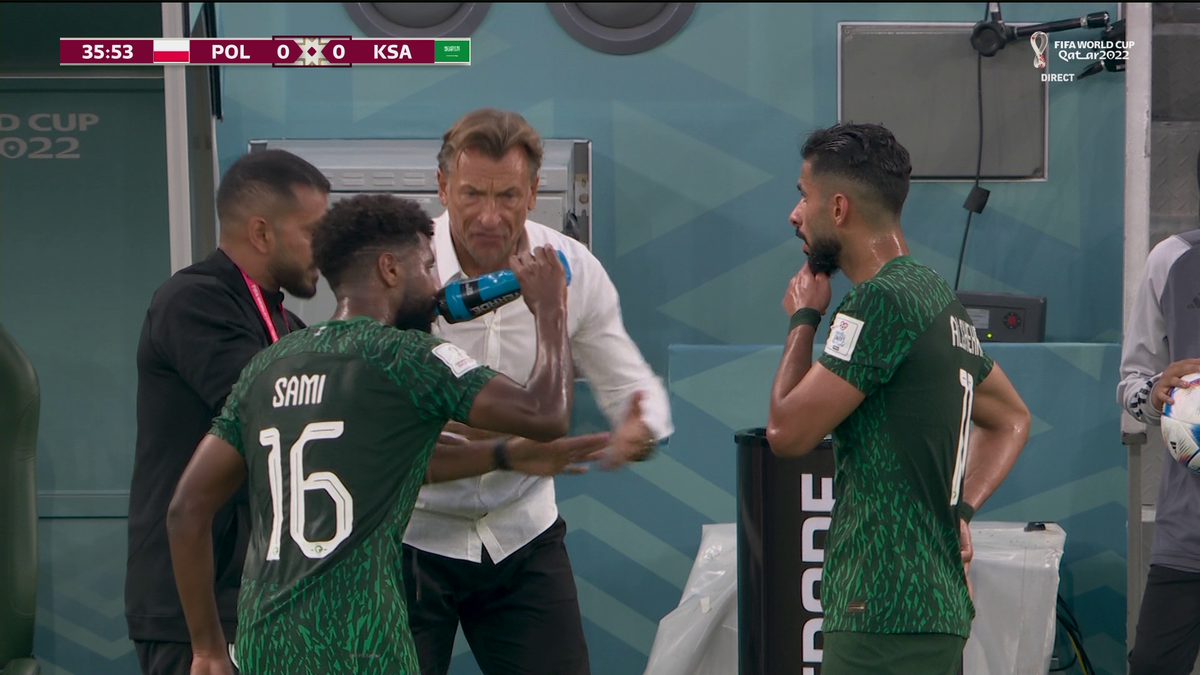Herve Renard și translatorul în Polonia - Arabia Saudită