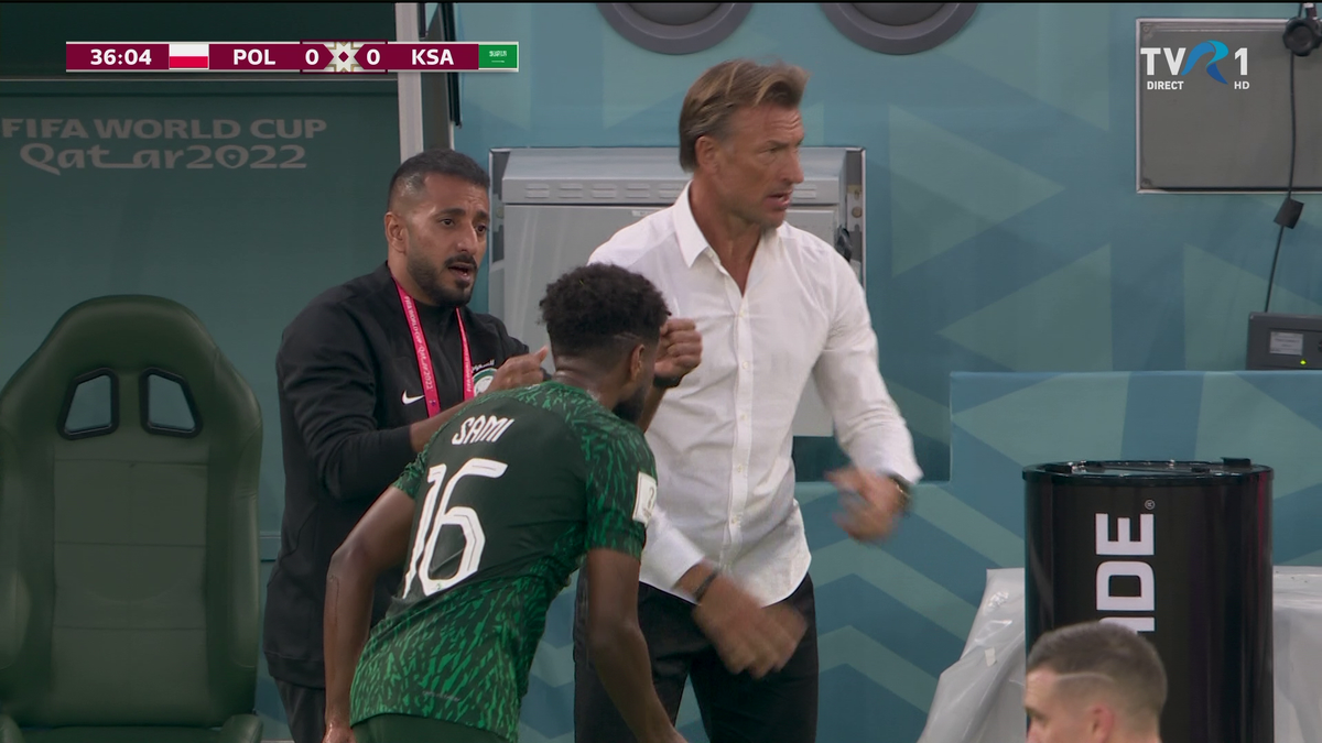 Herve Renard și translatorul în Polonia - Arabia Saudită