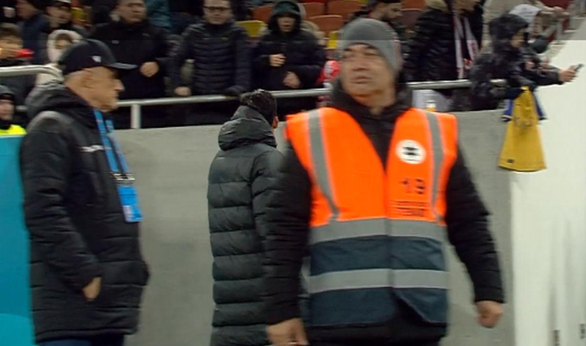 Elias Charalambous, gest obscen după Dinamo - FCSB / FOTO: Capturi TV @Orange Sport