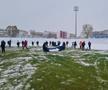 Dorinel Munteanu a pus mâna pe lopată și a dat zăpada înainte de Oțelul - Universitatea Craiova