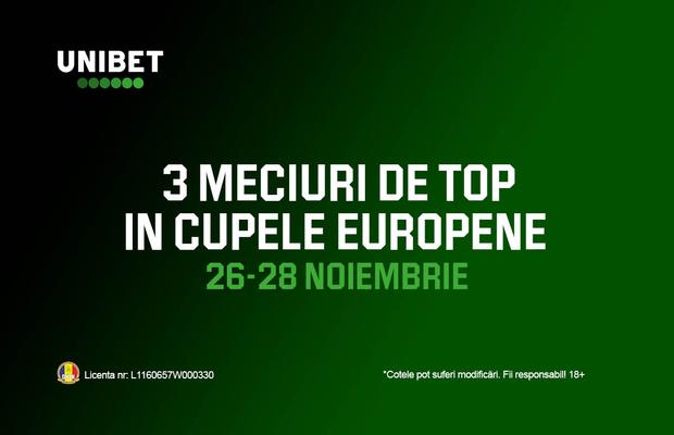 Optimile UCL și EL, tot mai aproape. 3 meciuri de neratat 26-28 noiembrie