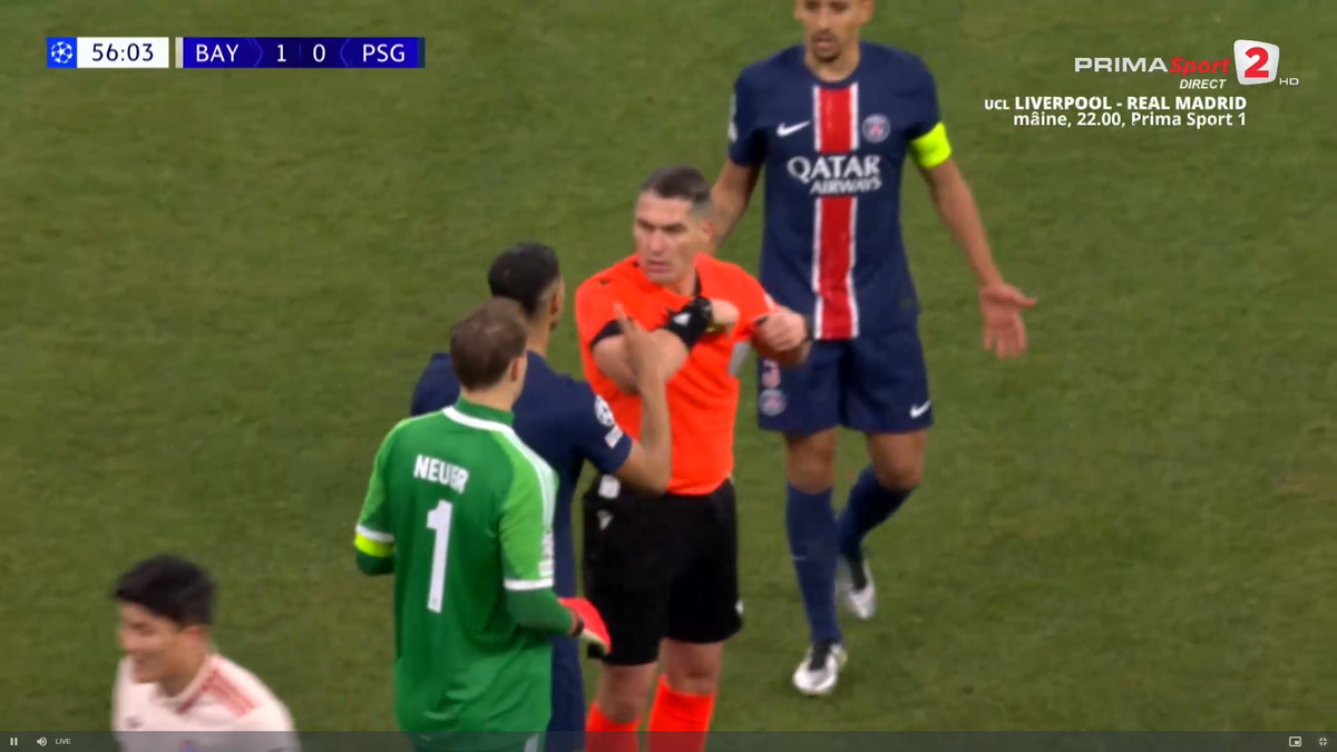 Bayern Munchen - PSG: nemții se puteau impune la un scor mai categoric » Istvan Kovacs a luat o decizie importantă
