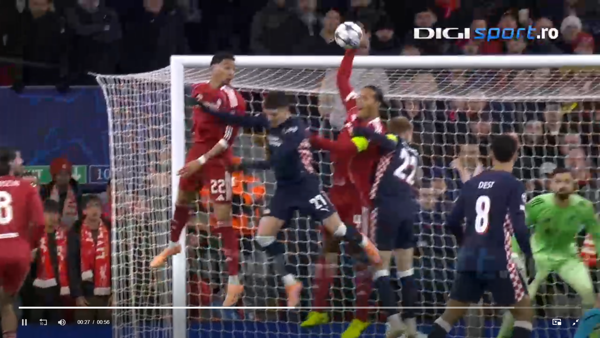 Hențul lui van Dijk din Liverpool - PSV