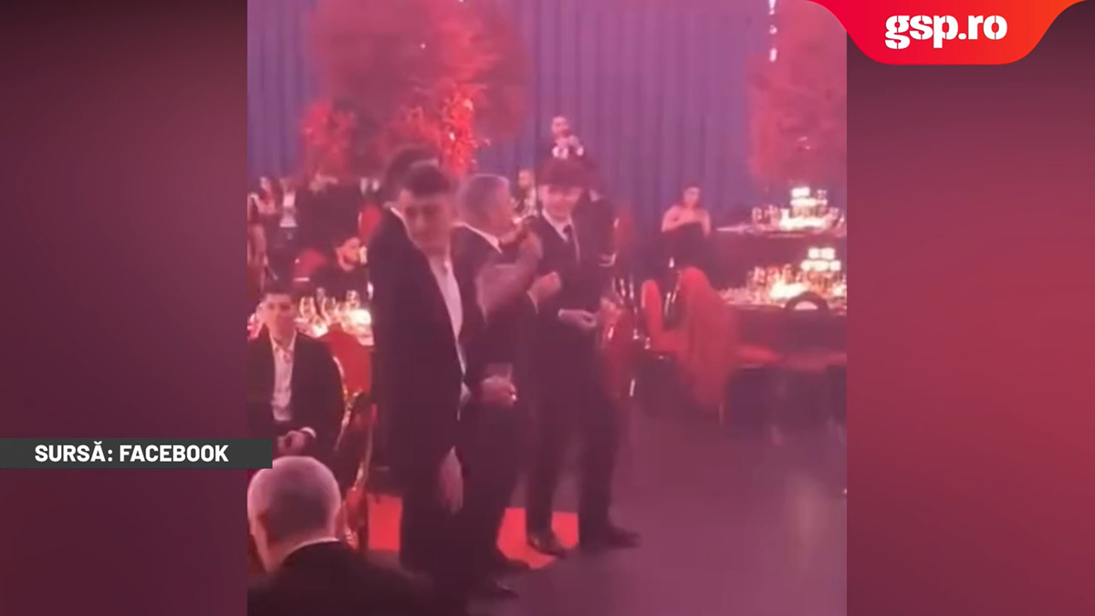 Gigi Becali s-a dezlănțuit și a făcut show total la cununia lui Ianis Hagi » A luat microfonul și a cântat în mijlocul invitaților