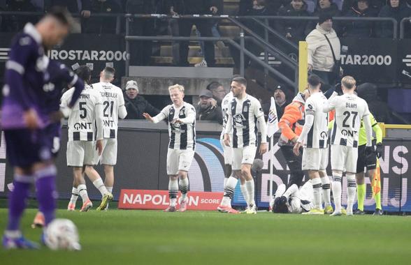 Incidente grave în Belgia! Anderlecht - Charleroi, întrerupt minute bune după ce un jucător a fost lovit cu o sticlă de ultrași
