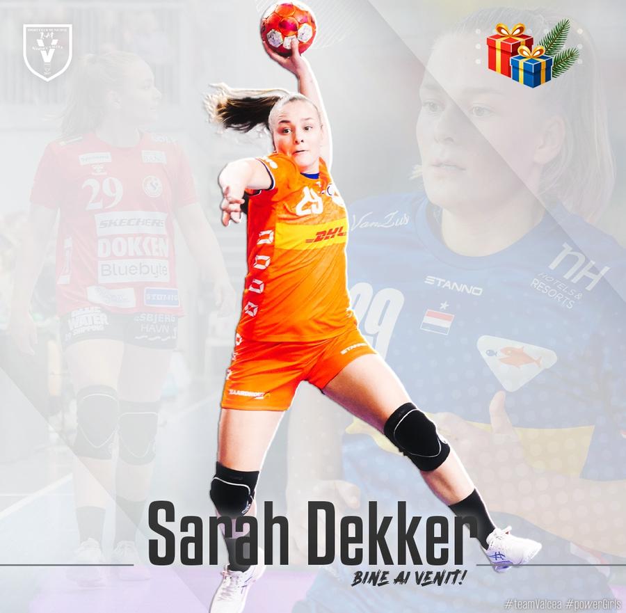 Sarah Dekker a semnat cu SCM Râmnicu Vâlcea // foto: Facebook Două transferuri de top în „Liga Florilor” » Jucătoarele de națională au semnat în România până în 2028