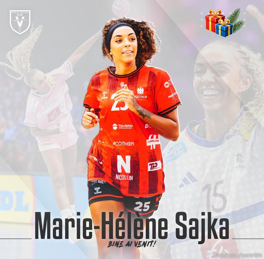 Marie-Hélène Sajka a semnat cu SCM Râmnicu Vâlcea // foto: Facebook Două transferuri de top în „Liga Florilor” » Jucătoarele de națională au semnat în România până în 2028